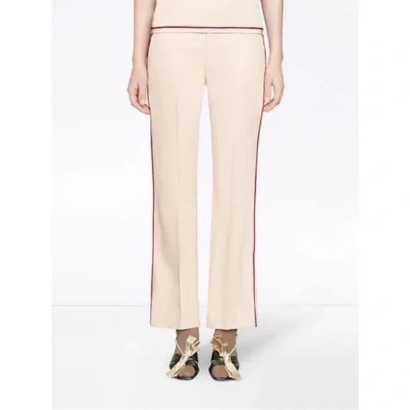 Gucci NWT Grosgrain-Trimmed Bootcut Pants. - Picture 3 of 7